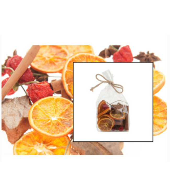 Fruit-spice mix 70gr in poly - Red/Orange