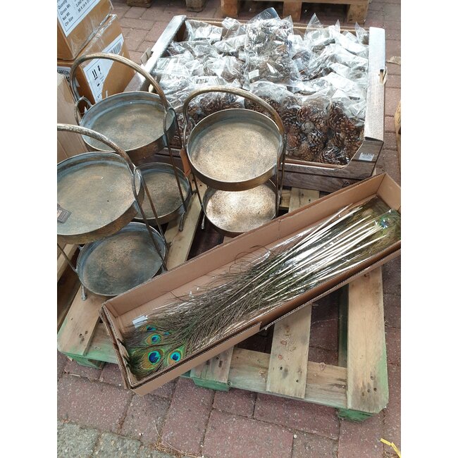 # I427 - pauwenveer - basic feather peacock ca. 80 cm