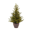 Kleine kunst kerstboom 90 cm met verlichting (micro led)