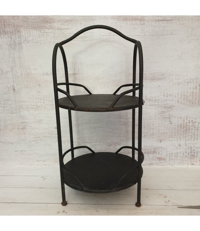Dienblad ro Garson zwart - 31 x 23 x 62 cm