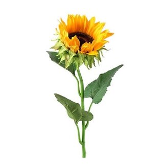 # J085 - Helianthus annuus Ilona S geel kunst - 8x8x85cm - zonnebloem