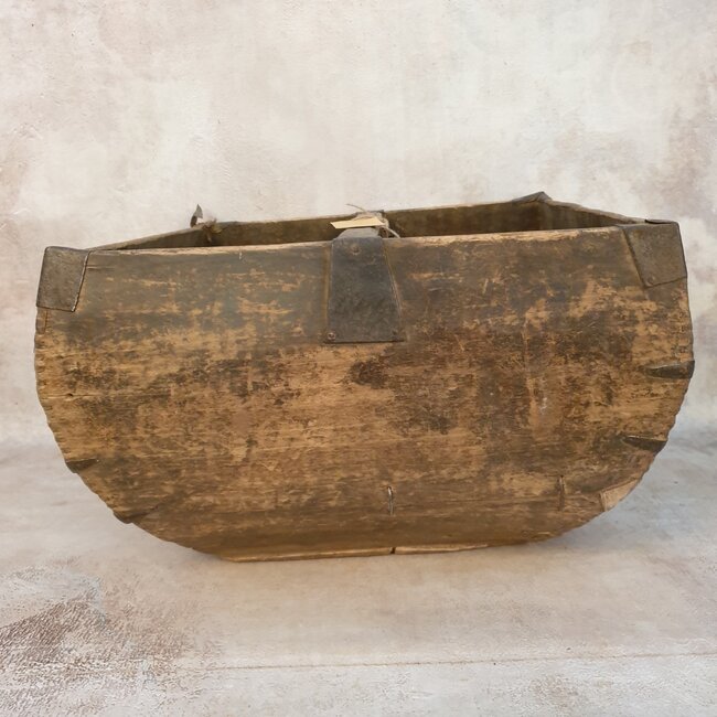 Chinese houten mangelbak - 4 - 39 x 39 x 24 cm