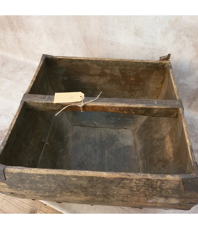 Chinese houten mangelbak - 4 - 39 x 39 x 24 cm