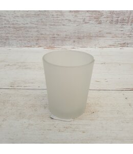 Greenleaf theelichth wit - glas - 5 x 5 x 7 cm
