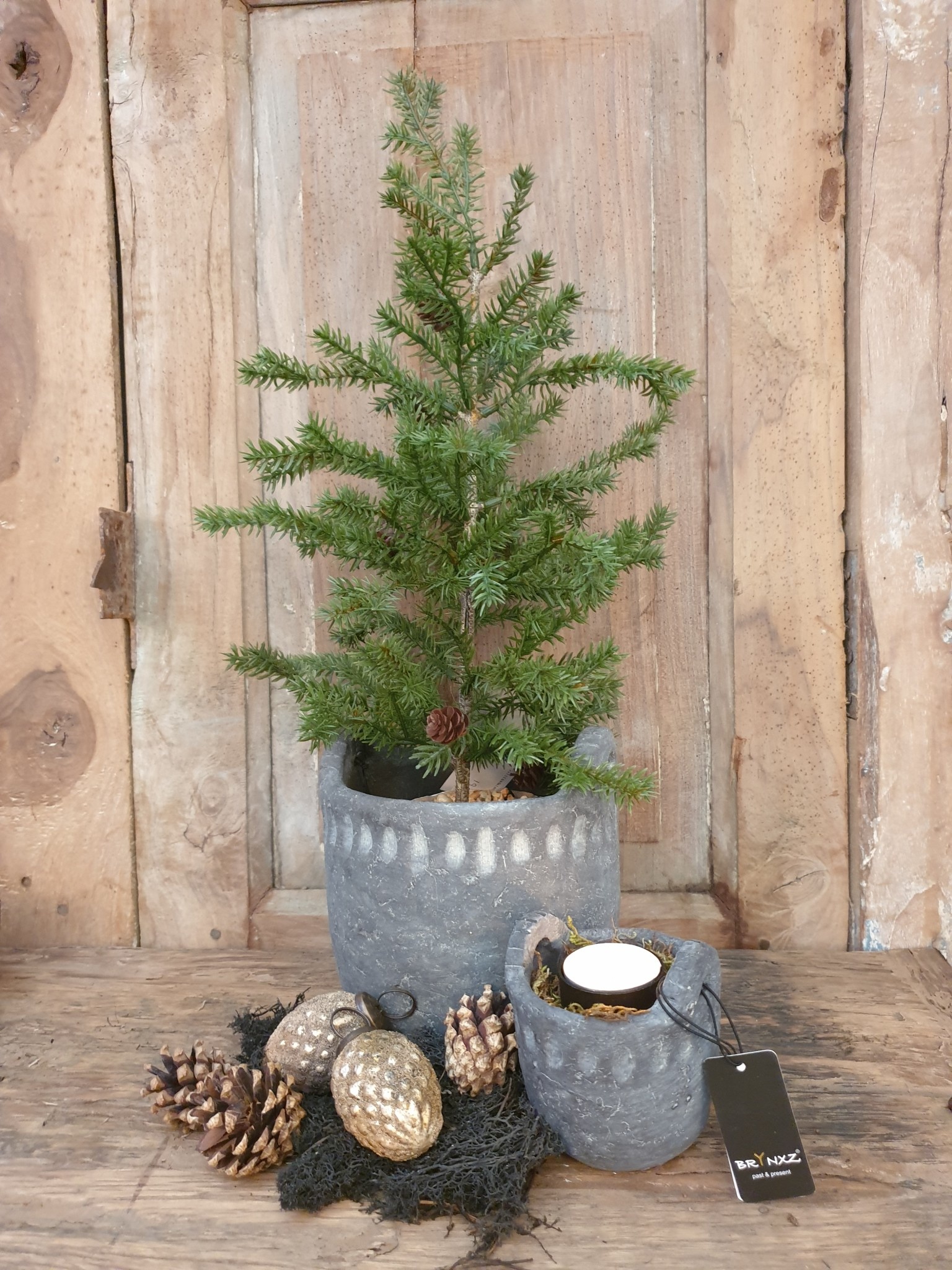 zuigen Darts Moreel Mini kerstboom - kunst - 22x22x43cm - Woonwinkel Pommelientje