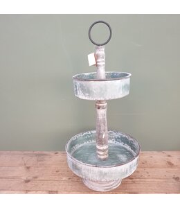 ## wordt niet verzonden -Etagere Military 2 plate 35 x 69.5 cm