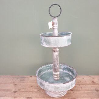 ## wordt niet verzonden -Etagere Military 2 plate 35 x 69.5 cm