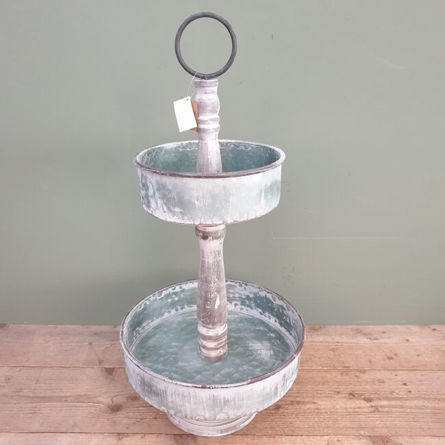 ## wordt niet verzonden -Etagere Military 2 plate 35 x 69.5 cm