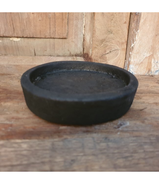 Still ### wordt niet verzonden - 3164 - Plate 11 BS - Ca. 14 D x 2 H cm - aardewerk - Black Series