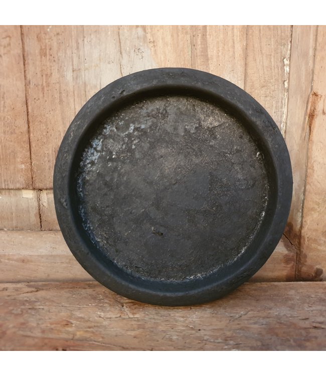 Still ### wordt niet verzonden - 3164 - Plate 11 BS - Ca. 14 D x 2 H cm - aardewerk - Black Series