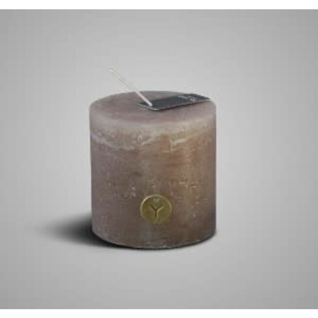 Brynxz RUSTIC CANDLE TAUPE D.10 H.10