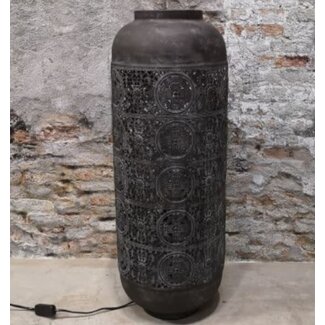 ## wordt niet verzonden - J859 - Lamp - metaal - 27 x 73 cm