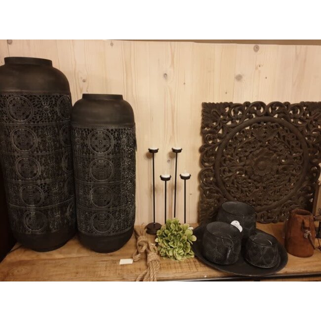 ## wordt niet verzonden - J859 - Lamp - metaal - 27 x 73 cm