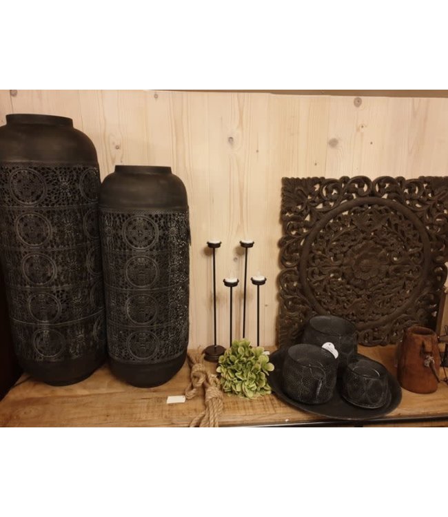 ## wordt niet verzonden - J859 - Lamp - metaal - 27 x 73 cm