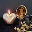 Brynxz CANDLE HEART OF GOLD 8x12x10 - kaars