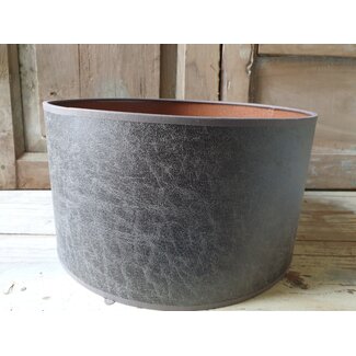 2070 - KKL - lampenkap - bruin glad melee - 30 x 30 x 17 cm