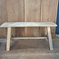 ### Bench - bank -  historic wood 58x21.5x28cm - Natural excl. deco