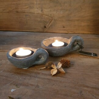 Brynxz CANDLECUP EAR - waxinelichthouder-  INDUSTRIAL VINTAGE - grootste - per stuk