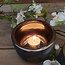 Brynxz ### CANDLECUP BASIC GREY GOLD D.10 H.7 - grootste - per stuk - waxinelichthouder