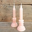 verzending eigen risico - Candle comple bright pink s d.8 h.20 - kaars - per stuk