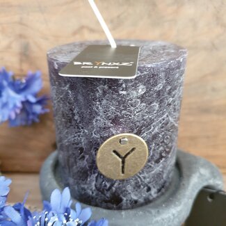 Brynxz RUSTIC CANDLE BLACK D.7 H.7 - kaars