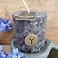 RUSTIC CANDLE BLACK D.7 H.7 - kaars
