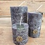 RUSTIC CANDLE BLACK D.7 H.7 - kaars