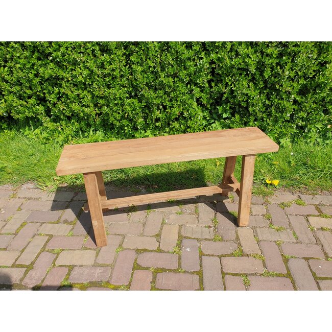 ### Houten bankje - 101 x 24 x 46 cm - wordt niet verzonden/alleen afhalen