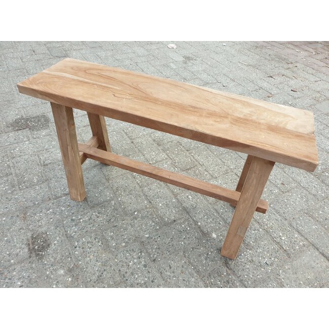 Houten bankje - 80 x 24 x 46 cm - wordt niet verzonden/alleen afhalen