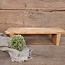 ~Krukje - opstapje - bankje - hout - Tray on feet historic wood 38x12x10cm - Natural