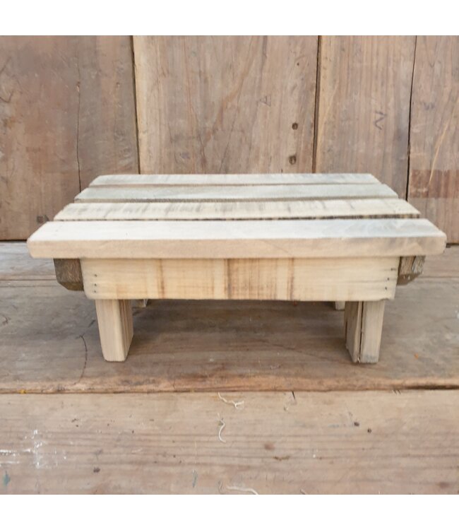 Table historic wood 28x19.5x11.5cm - Natural
