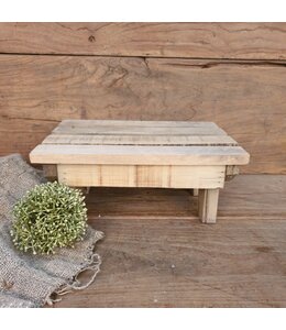 Table historic wood 28x19.5x11.5cm - Natural