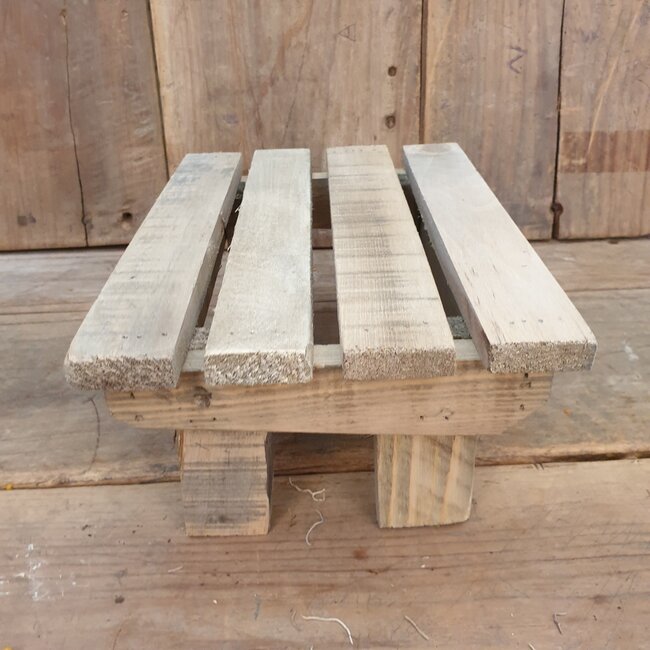 Table historic wood 28x19.5x11.5cm - Natural