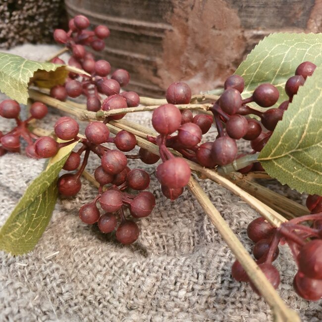 BERRY SPRAY, 75 CM, BURGUNDY, 16/96 - kunst