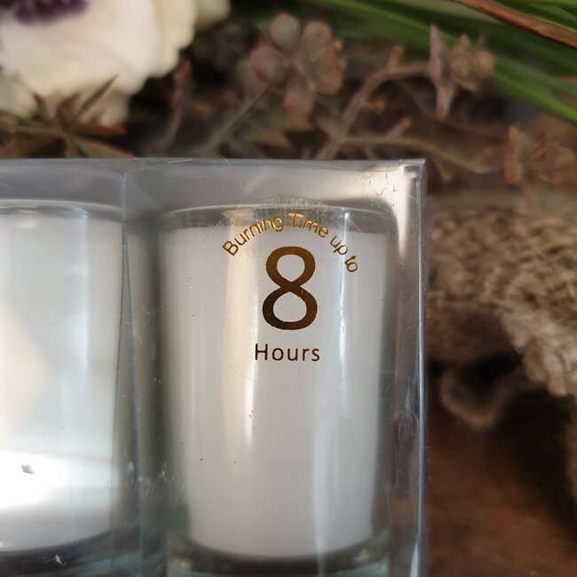 # votive candles white - 20 x 3 x 5,5 cm