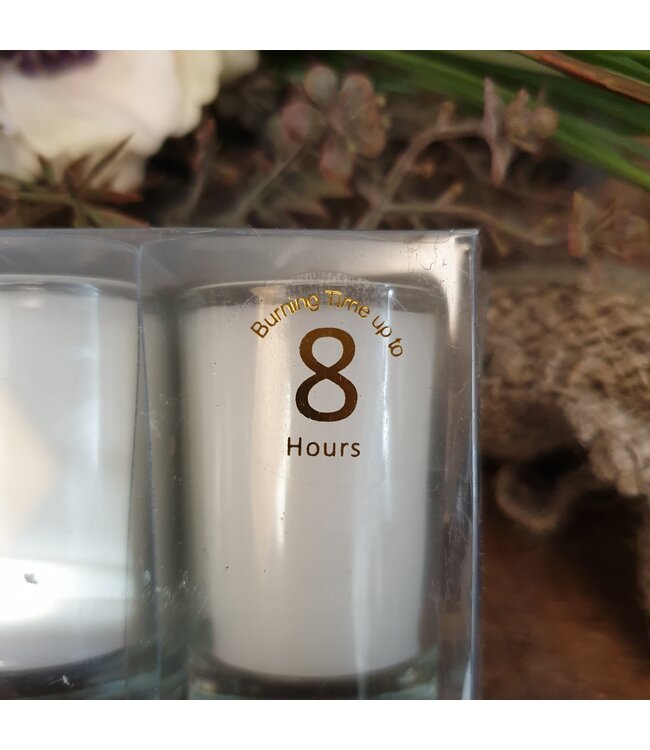 votive candles white - 20 x 3 x 5,5 cm