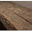 # B291 - Robuuste wandplank oud hout incl. 2 smeedijzeren planksteunen - 100 x 20 x 5 cm - worden niet verzonden/alleen ophalen