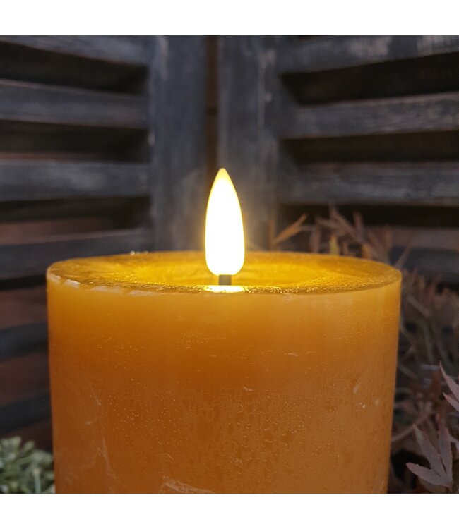Countryfield Stompkaars rustiek Ø7,5CM LED ro Lyon L amber-L7,5B7,5H15CM