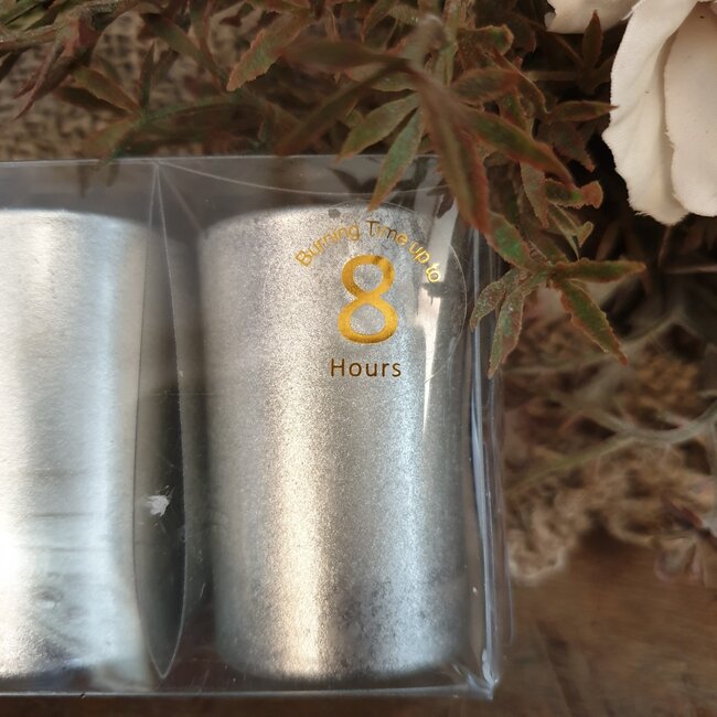 # Votive Candle Set 6 Silver - 20x3.5x5 cm