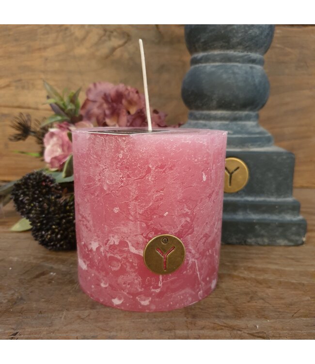 Brynxz ### RUSTIC CANDLE OLD PINK D.10 H.10