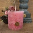 RUSTIC CANDLE OLD PINK D.10 H.10