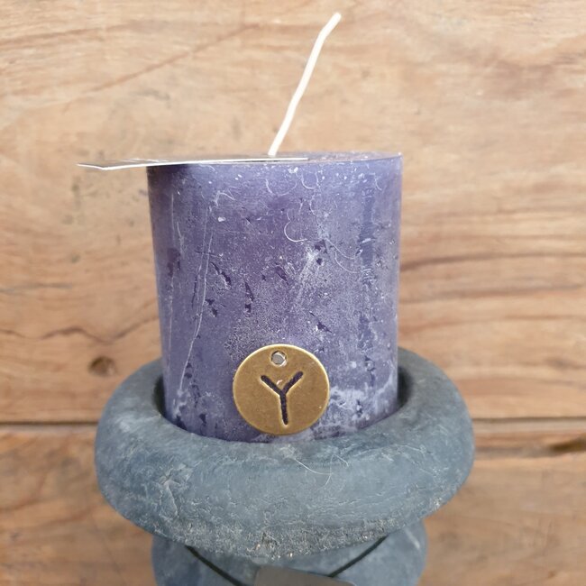 # RUSTIC CANDLE BLACK BLUE D.7 H.7