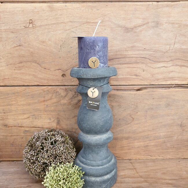 # RUSTIC CANDLE BLACK BLUE D.7 H.7