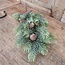 Dennentak groen met dennenappels 45 cm - kunst