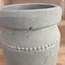 Planter edge majestic vintage - aardewerk - 12 x 18 cm