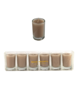 Votive Candle Set 6 Sand - 20x3.5x5 cm