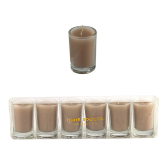 Votive Candle Set 6 Sand - 20x3.5x5 cm