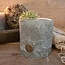 RUSTIC CANDLE FOREST GREEN D.10 H.10