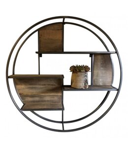 I208 - Wallshelve round steel - 80 cm