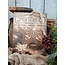 Decobordje - gingerbread- hout aan touw - 15 x 1 x 21 cm